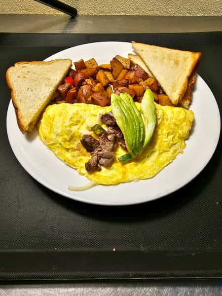 Classic Philly Cheesesteak Omelet