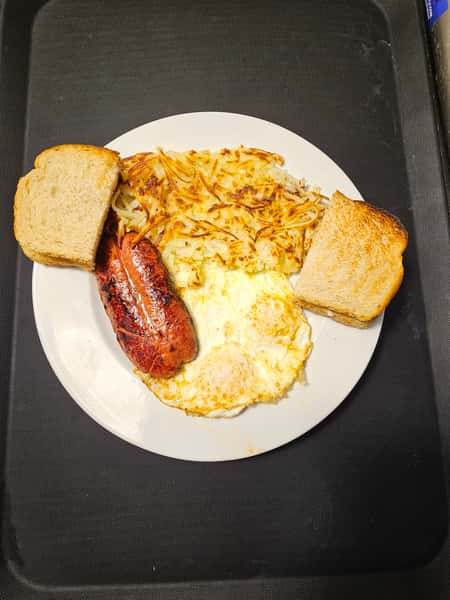 Hot Link & Eggs