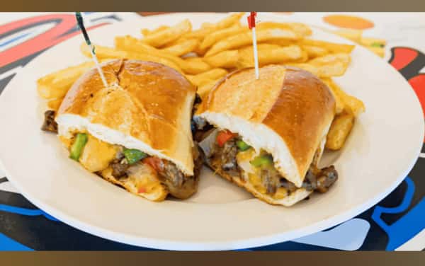 Classic Philly Cheesesteak Sandwich