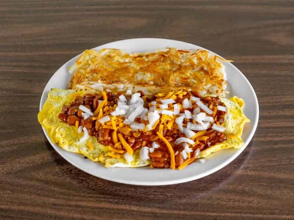 Chili & Cheese Omelet