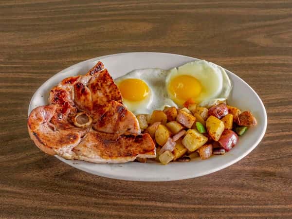 Ham Steak & Eggs