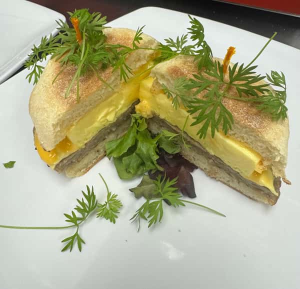 Sausage, Egg and Cheese Breakfast Sandwich