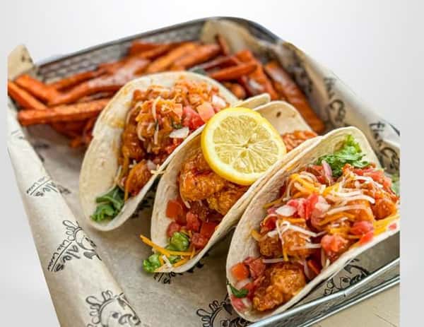 Three Firecracker Tacos