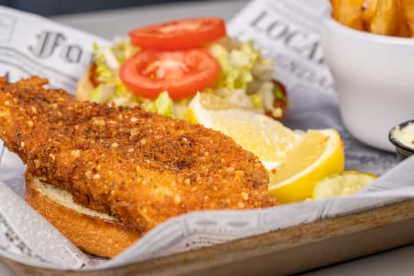 Crispy Walleye Sandwich