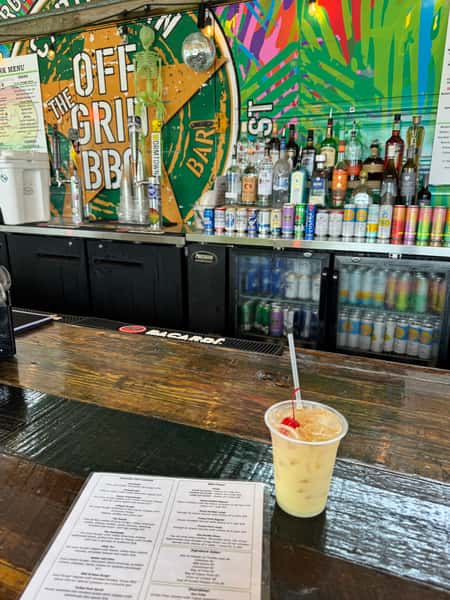 Island Painkilla at outdoor bar