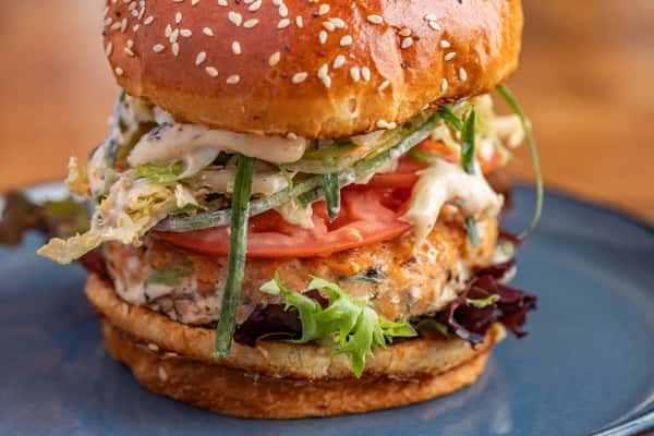 Off The Hook Salmon Burger