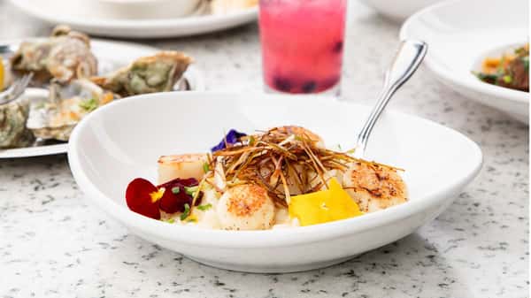 Sweet Corn Scallop Risotto