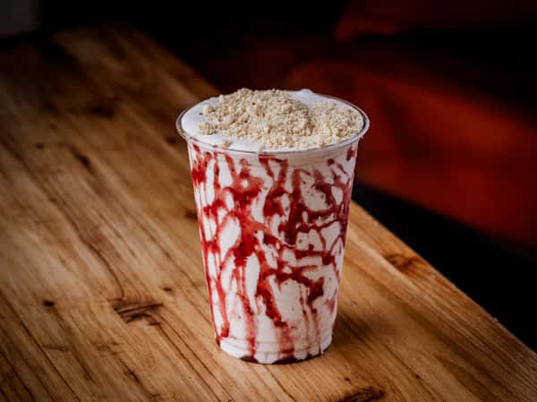 The Boring Burger | Strawberry milkshake