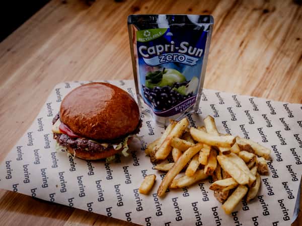 The Boring Burger | Mini plain jane kids meal