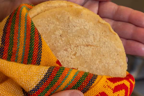 3 Fresh Made Corn Tortillas