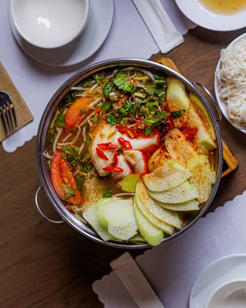 Chilean Sea Bass Hot Pot "Canh Chua"