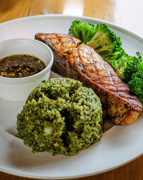 Scottish Salmon with Cilantro Sauce