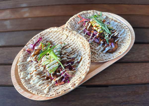 Jerk BBQ Shrooms Pitas