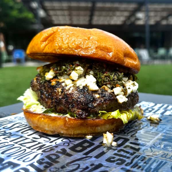 Chimichurri Lamb Burger