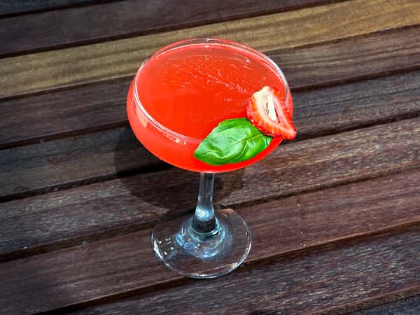 Strawberry Basil Gimlet