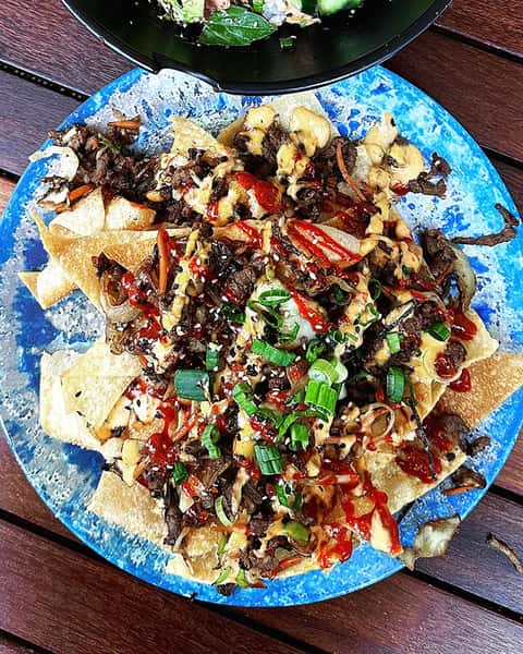 Bulgogi beef nachos