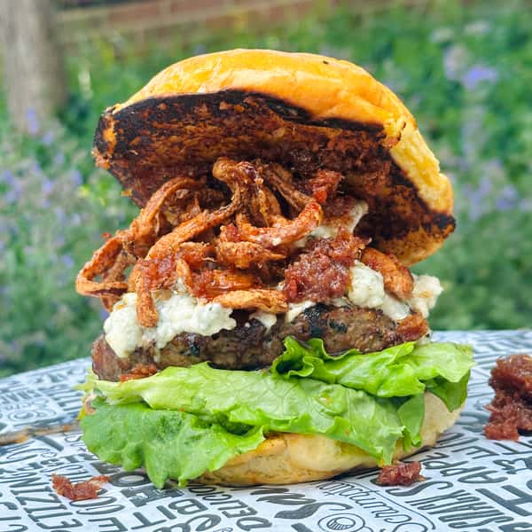 Sweet & Spicy Blue Burger