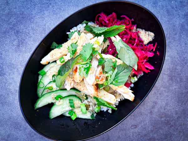 Chili-Ginger Chicken (Khao Man Gai) (GF)