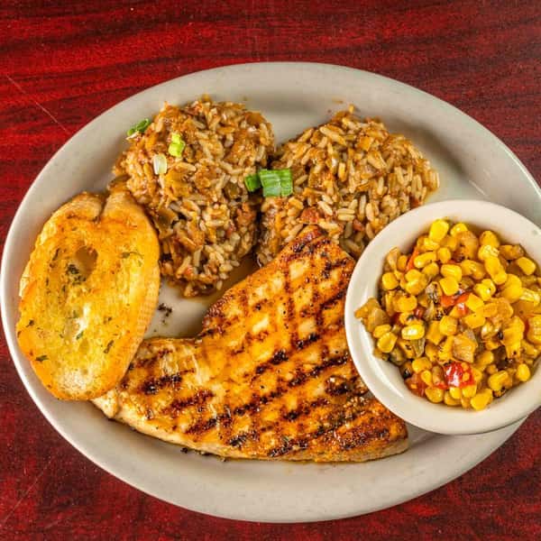 fish dinner with sides