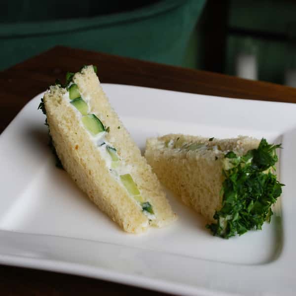 Cucumber, Cream Cheese, & Tarragon Tea Sandwiches