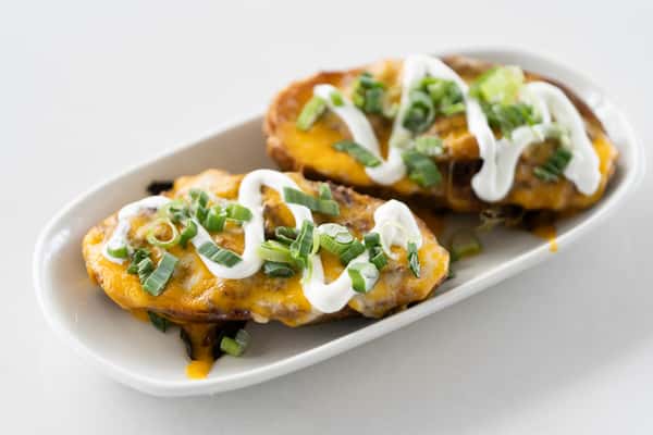 Smoked Brisket Potato Skins