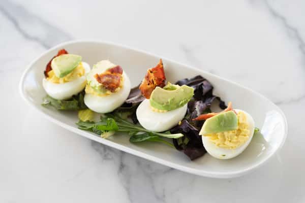 Maple Bacon Deviled Eggs