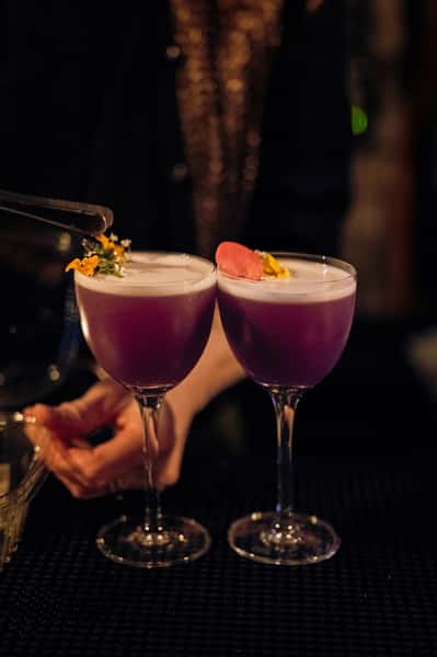 Two specialty cocktails