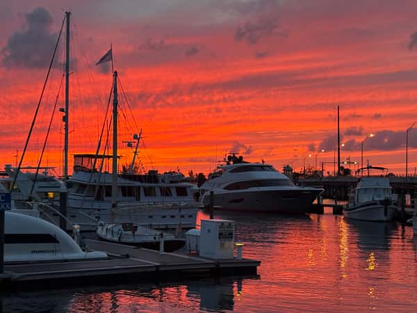 Deep Red Sunset