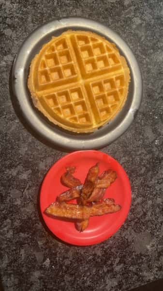 WAFFLE WITH MEAT