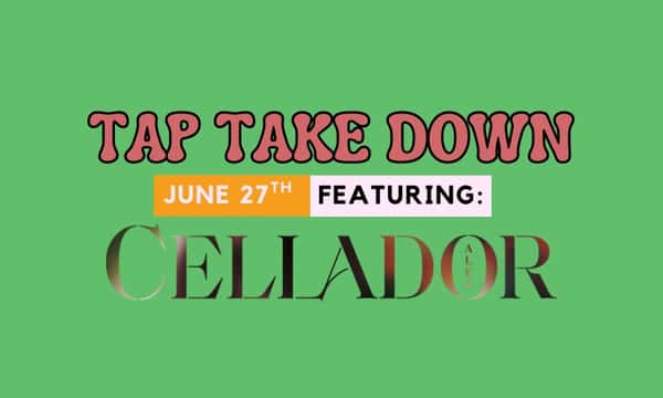 tape take down, green back ground