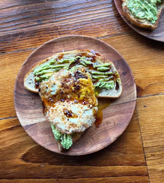 Fiery Avocado Egg Toast