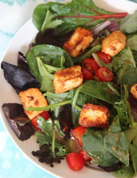 Chaat Salad Baby Spinach with Paneer (Half Tray)