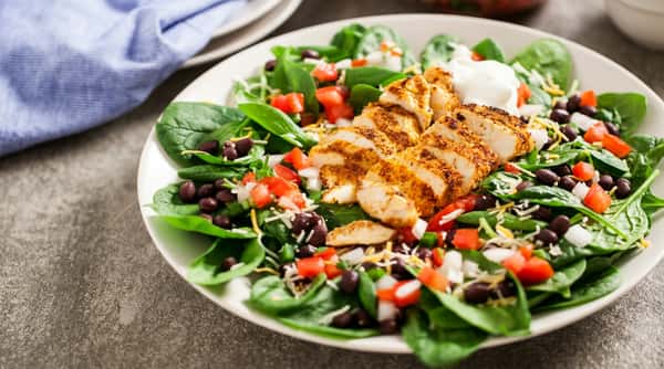 chicken spinach salad