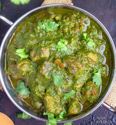Saag Soya Lamb (Half Tray)