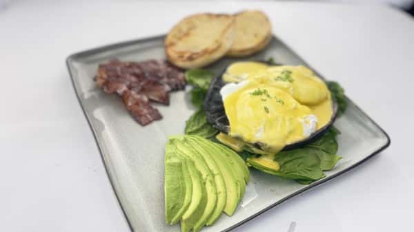 Portobello & Bacon Benedict