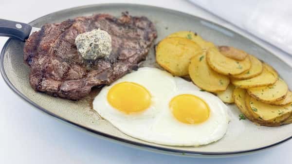 Early Morning Steak and Eggs