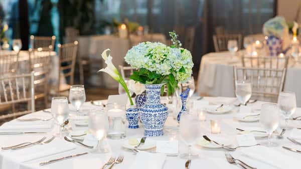 Oceanic Pompano Reception Table Centerpieces