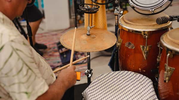 Band Playing the Drums