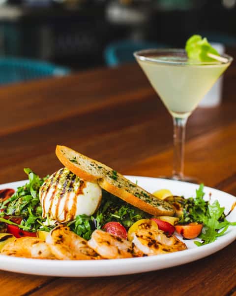 Seafood and cocktail