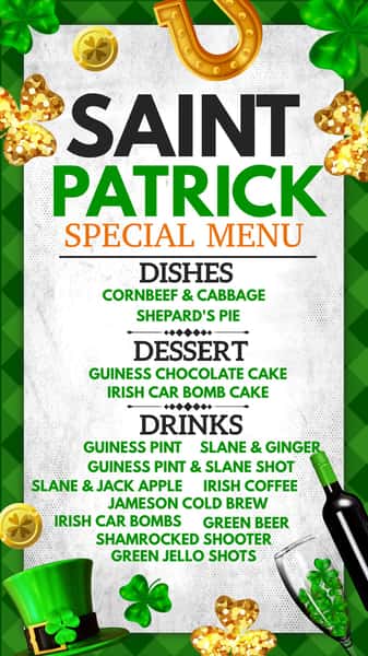 St Patricks Day Celebration Brimstone restaurant and Tavern