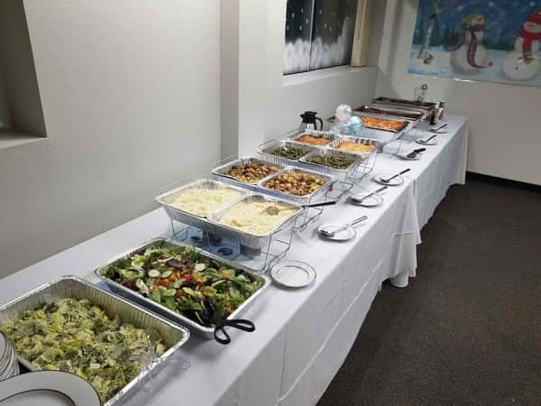 catered holiday dinner