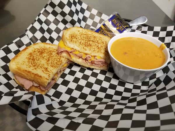 Thursday - Grilled Ham and Cheese with Tomato Basil Soup
