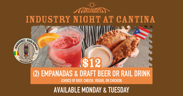Industry Nights: Post-Shift Drinks & Empanadas at Big Chill Surf Cantina