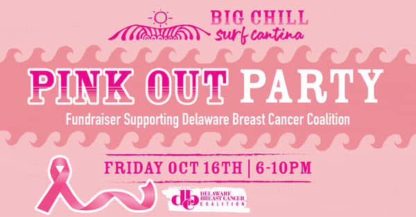 Pink Out Party at Big Chill Surf Cantina in Rehoboth Beach, Delaware