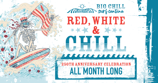 Red White and Chill Party at Big Chill Surf Cantina in Rehoboth Beach, Delaware