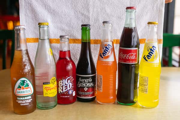 Beverage options including Mexican Coca Cola