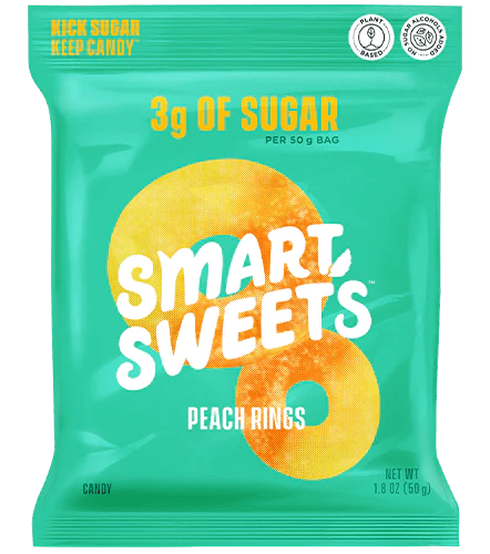 Smart Sweets Gummy Peach Rings