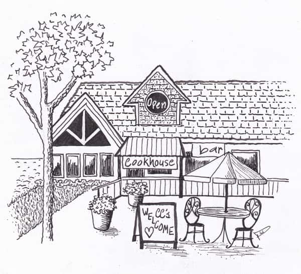 CC's backyard patio