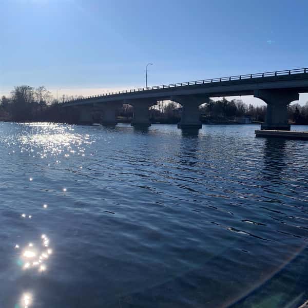 Rideau Ferry Bridge, lakeview