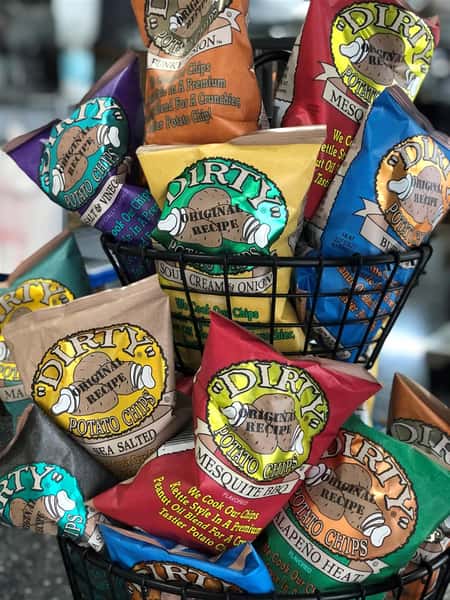 assorment of chips in a basket